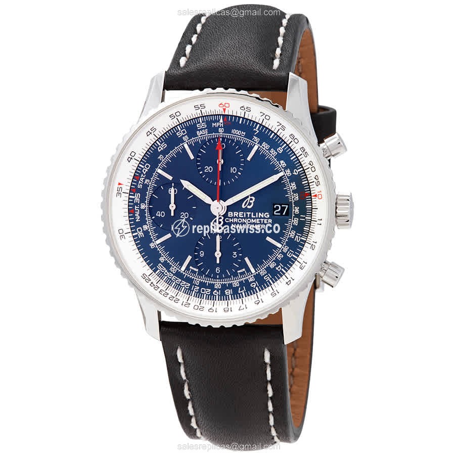Breitling Navitimer 1 Replica in Blue Dial Stainless Steel Case with Automatic Movement Watch