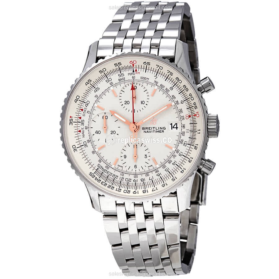 Breitling NAVITIMER 1 Replica in Stainless Steel, Automatic Movement & Silver Dial Watch