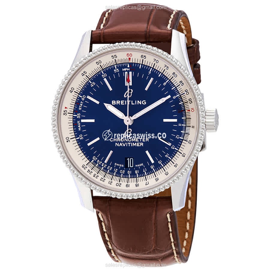 Breitling Navitimer 1 Replica in Stainless Steel | Blue Dial, Automatic Movement Watch