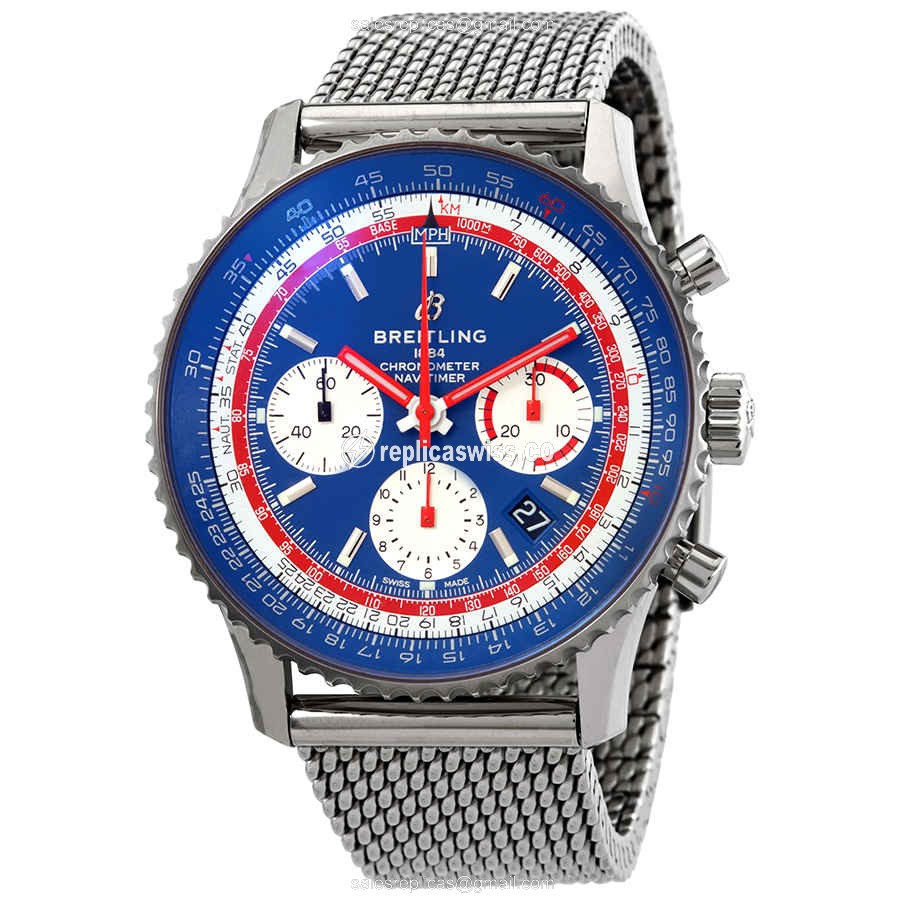 Breitling Navitimer 1 Replica in Stainless Steel Blue Dial, Automatic Movement Watch