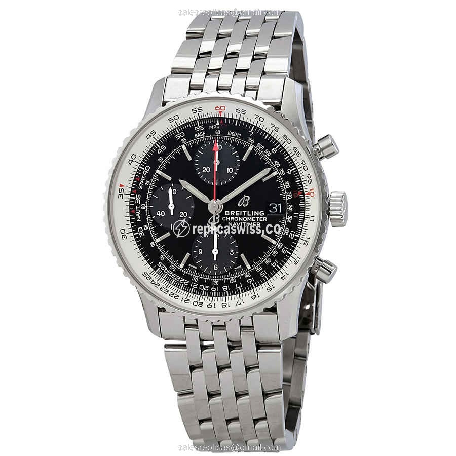 Breitling Navitimer 1 Replica in Stainless Steel Case, Automatic Movement, Black Dial Watch