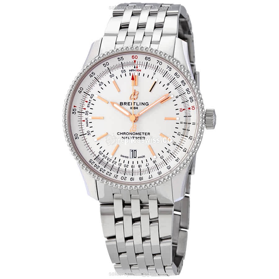 Breitling Navitimer 1 Replica in Stainless Steel Case & Silver Dial, Automatic Movement Watch