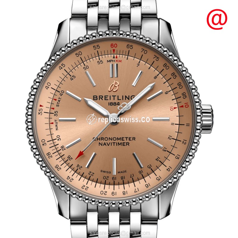 Breitling NAVITIMER 1 Replica with Brown Dial Steel Case, Automatic Movement Watch