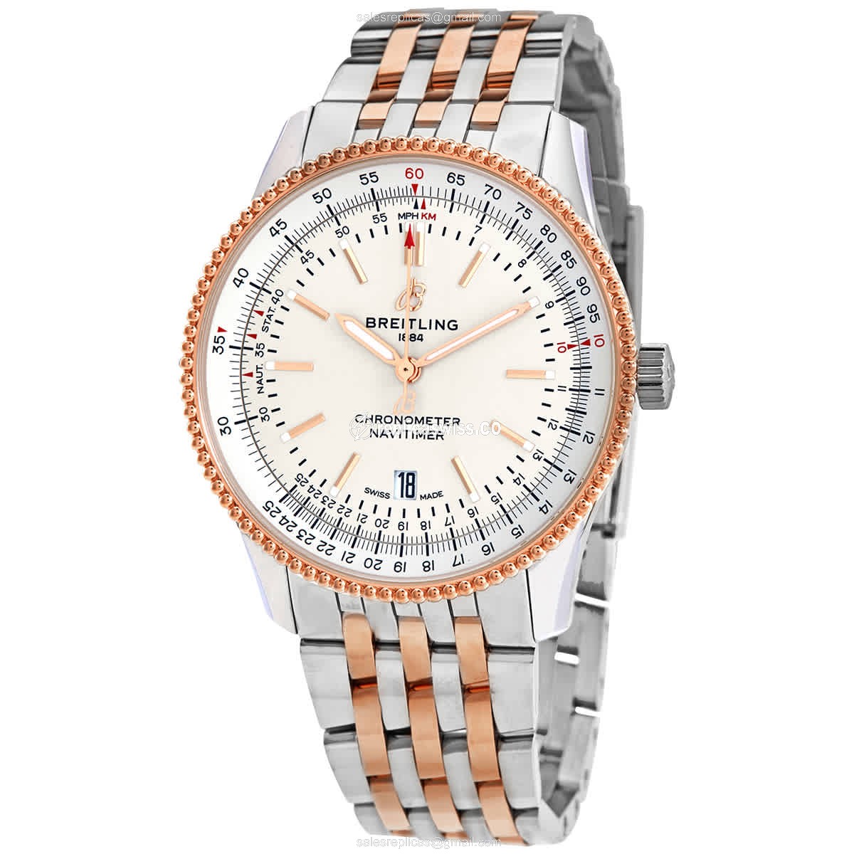 Breitling Navitimer U17326211G1U1 Replica, Automatic Movement, Silver Dial, Stainless Steel Case &