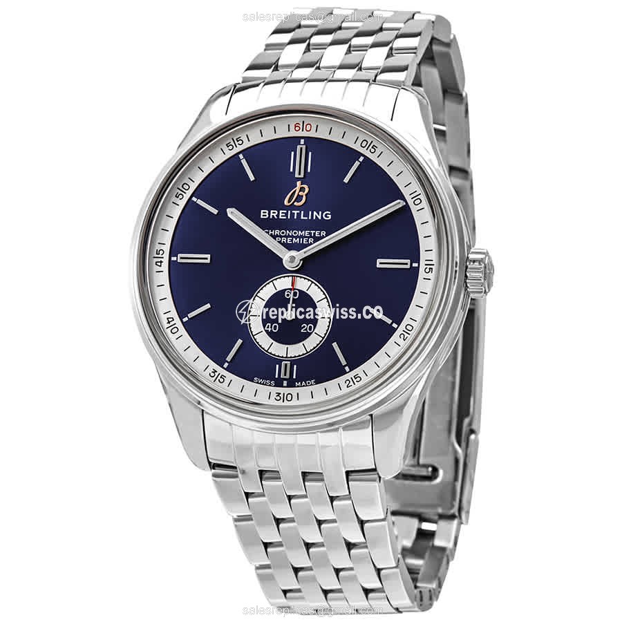Breitling Premier A37340351C1A1 Replica, Automatic Movement, Blue Dial & Steel Case Watch
