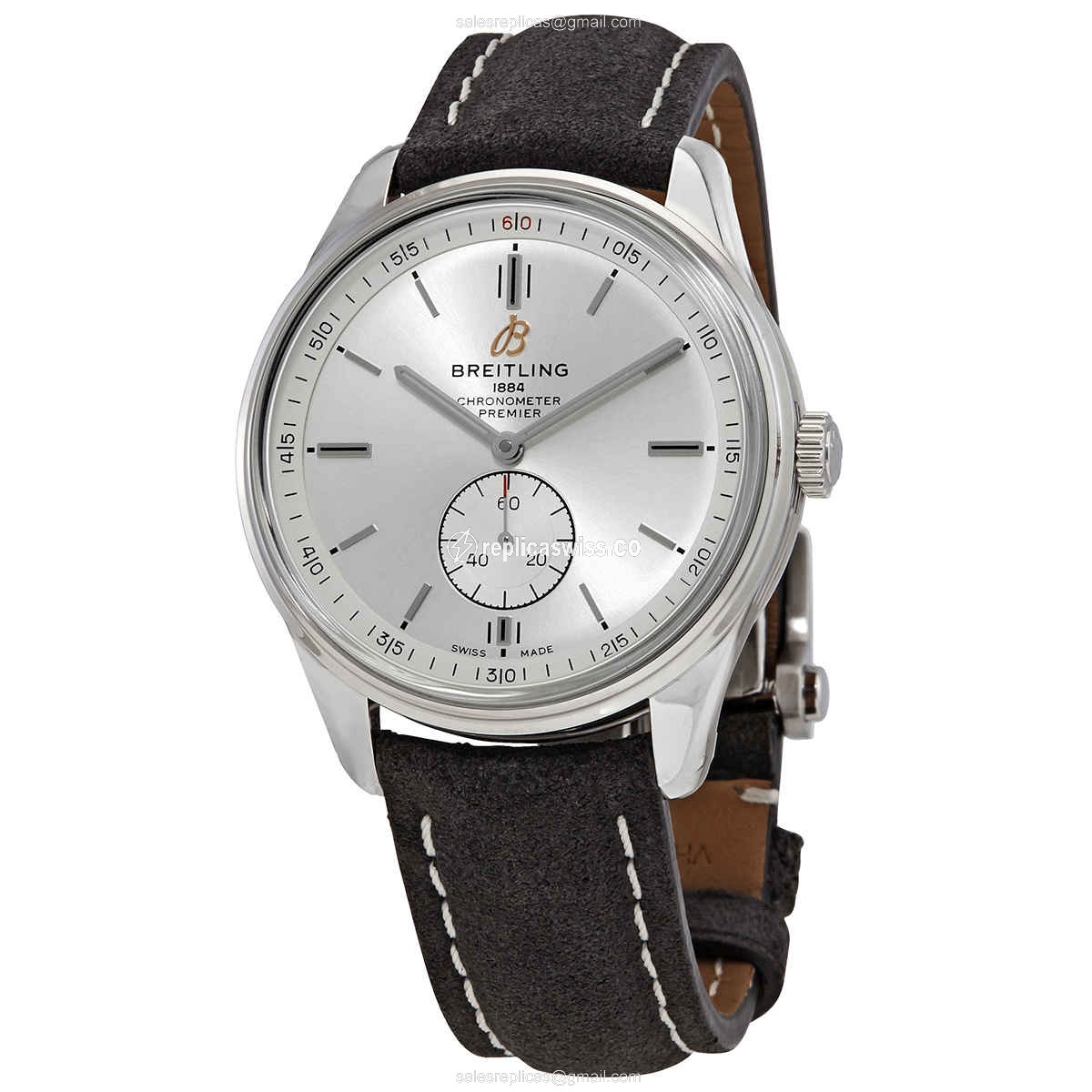 Breitling Premier A37340351G1X1 replica in Silver Dial Stainless Steel Case, Automatic Movement