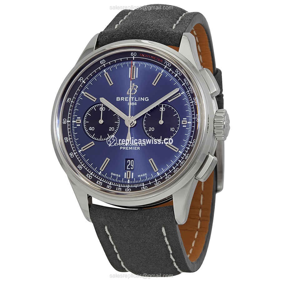 Breitling Premier AB0118221C1X4: Automatic Movement, Stainless Steel Case, Blue Dial Watch