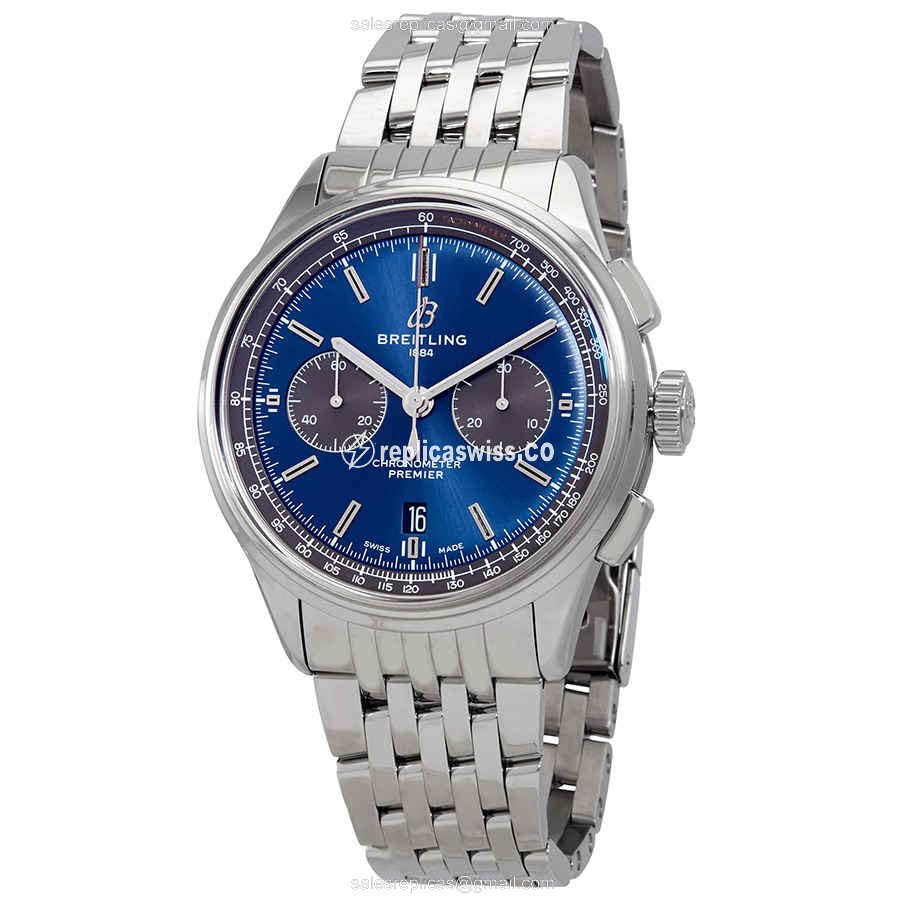 Breitling Premier AB0118A61C1A1 Replica | Automatic | Stainless Steel Case & Blue Dial Watch