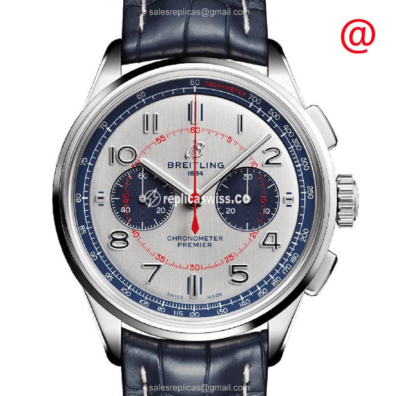 Breitling Premier AB0118A71G1P1 Replica | Automatic Movement, Blue Steel Case & Dial Watch