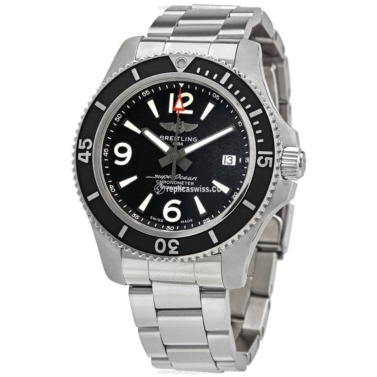 Breitling Superocean A17366021B1A1 Replica | Automatic Movement | Black Dial | Stainless Steel Case