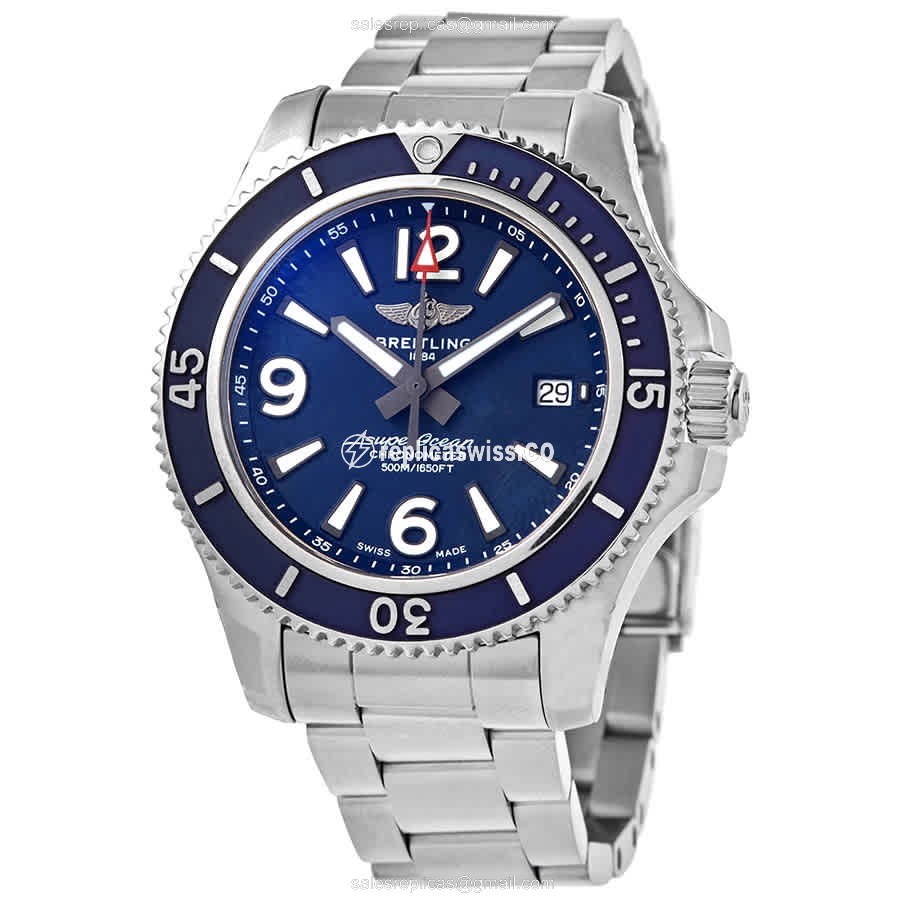 Breitling Superocean A17366D81C1A1 Replica | Automatic Movement, Blue Dial, Stainless Steel Case