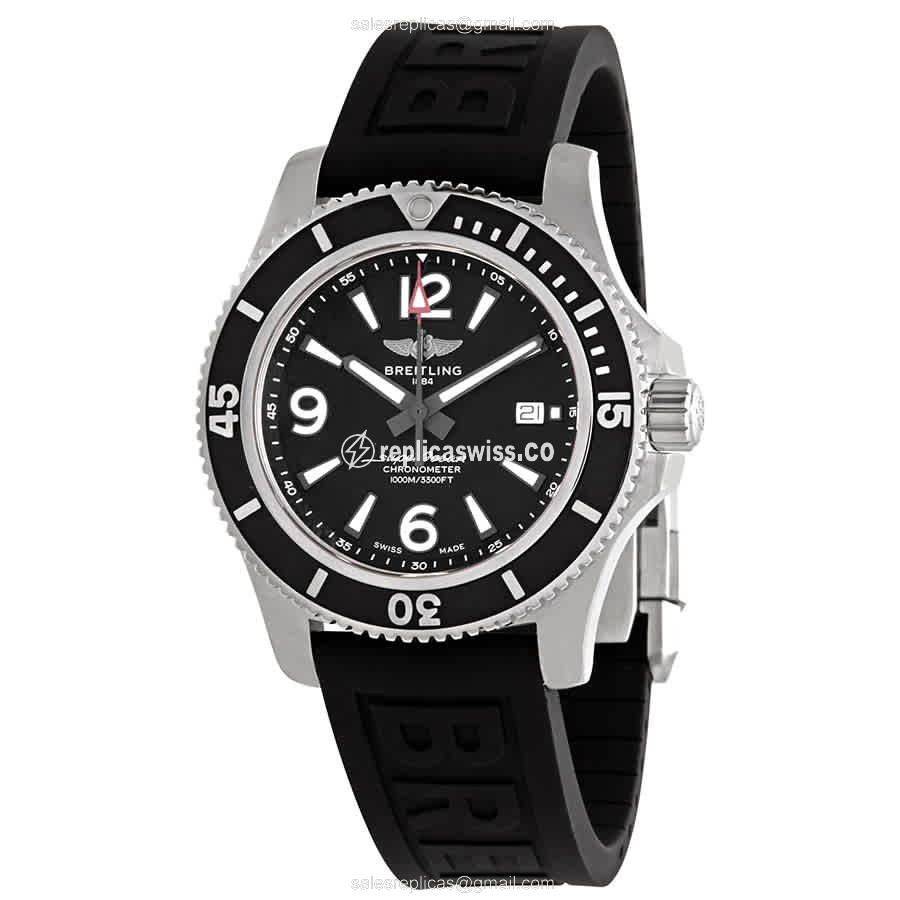 Breitling SuperOcean A17367D71B1S2 Replica | Automatic | Black Dial, Steel Case Watch