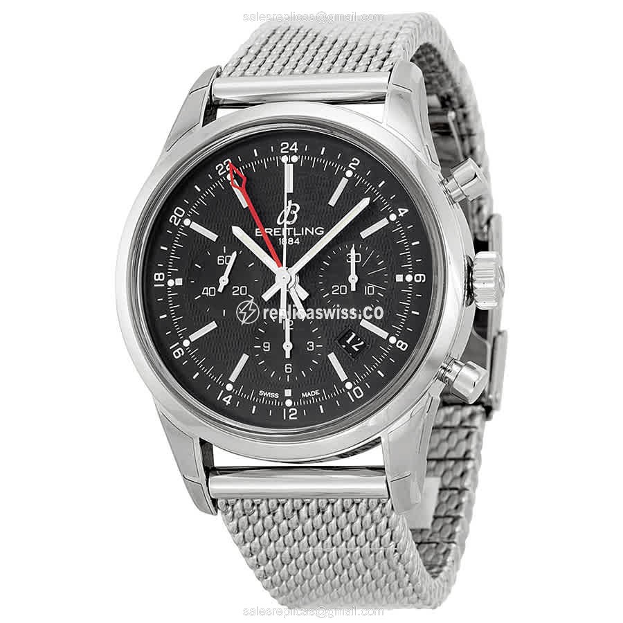 Breitling Superocean Heritage Automatic Replica | Black Dial, Stainless Steel Case Watch