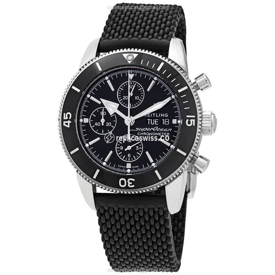 Breitling Superocean Heritage Replica | Automatic Movement, Black Dial, Stainless Steel Case Watch