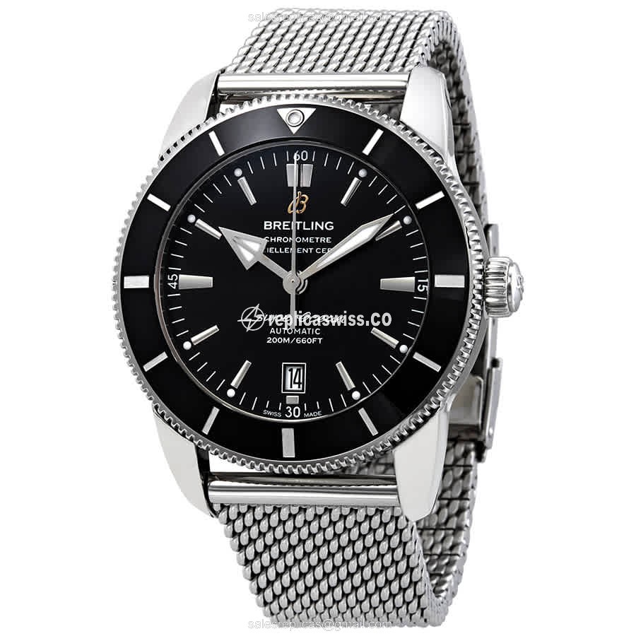 Breitling Superocean Heritage Replica in Black Dial & Stainless Steel Case with Automatic Movement