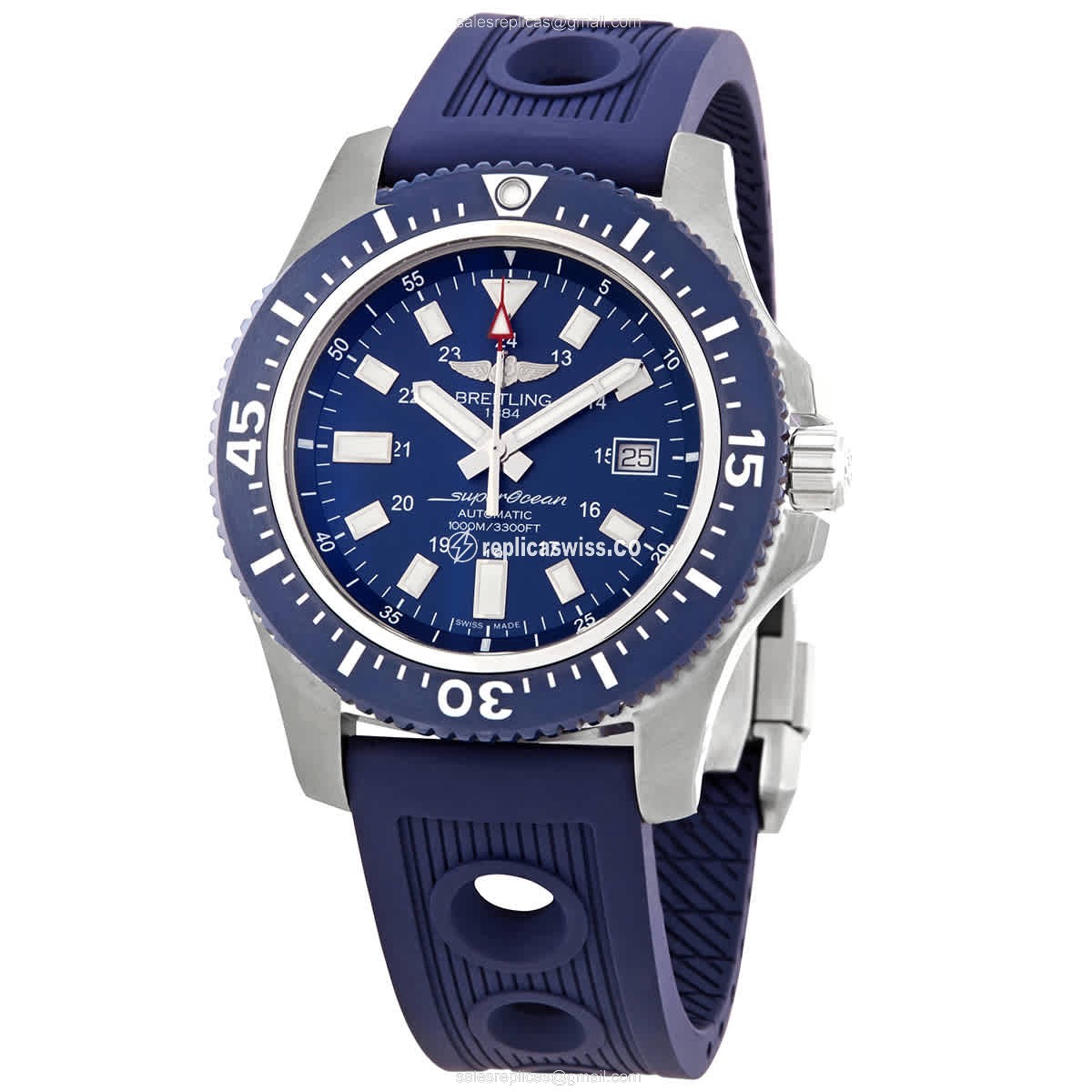 Breitling Superocean Y1739316-C959 Embraces Blue自动 Steel Case Ruby Crystal Watch