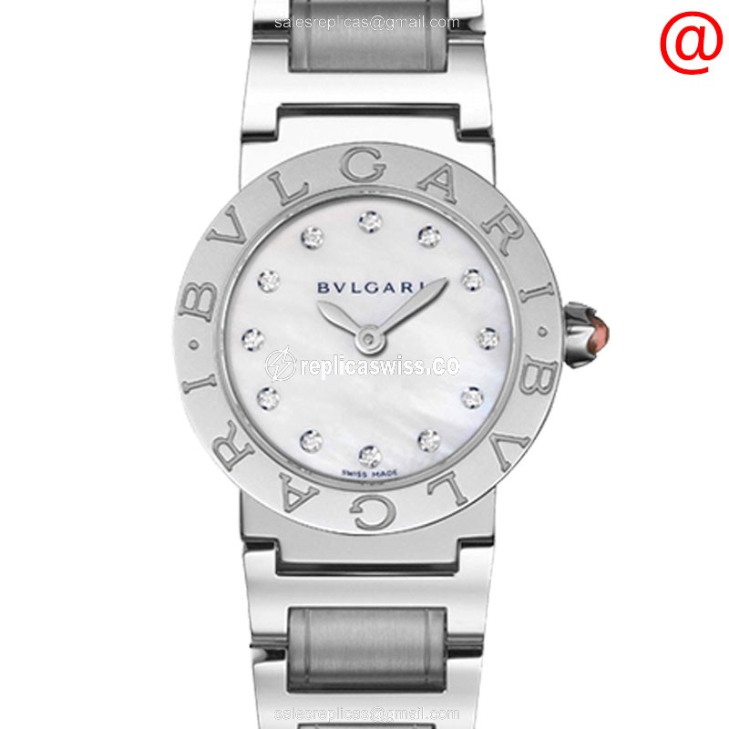 Bulgari 101886 Replica Watch: Elegant White Dial on Stainless Steel Case