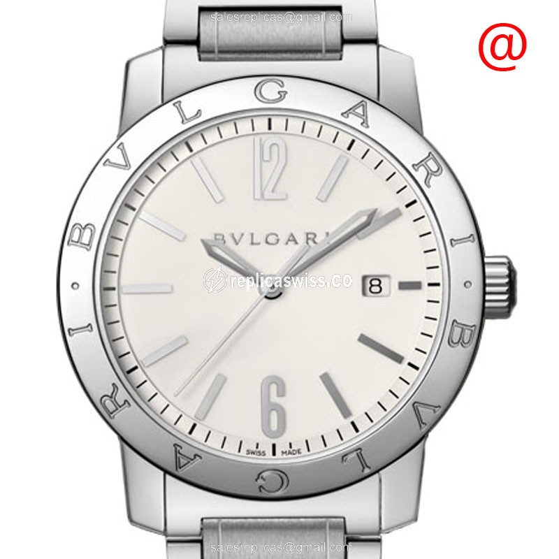 Bulgari 102055 Timepiece | White Dial, Automatic Movement, Stainless Steel Case Watch