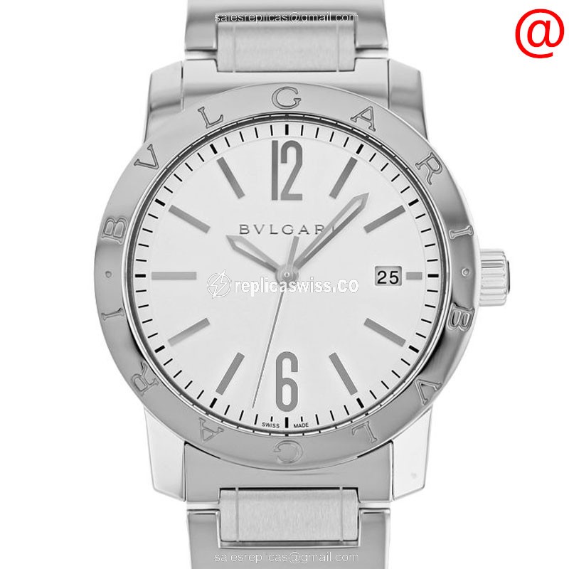 Bulgari 102110 BULGARI Automatic Steel Case Silver Dial, Sapphire Crystal Luxury Replica Watch