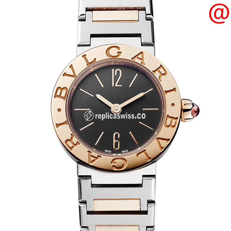 Bulgari 102944 Replica Watch | Black Dial, 18kt Gold Case & Quartz Movement