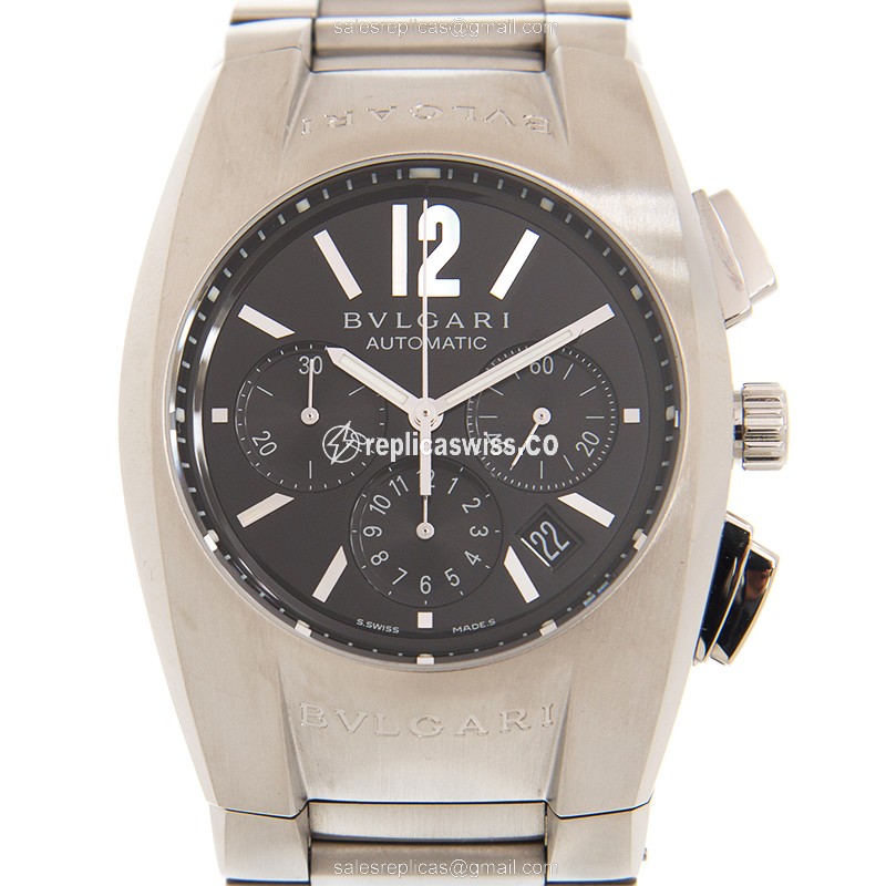 Bulgari Ergon Replica Watch | Automatic Movement, Black Dial, Stainless Steel Case