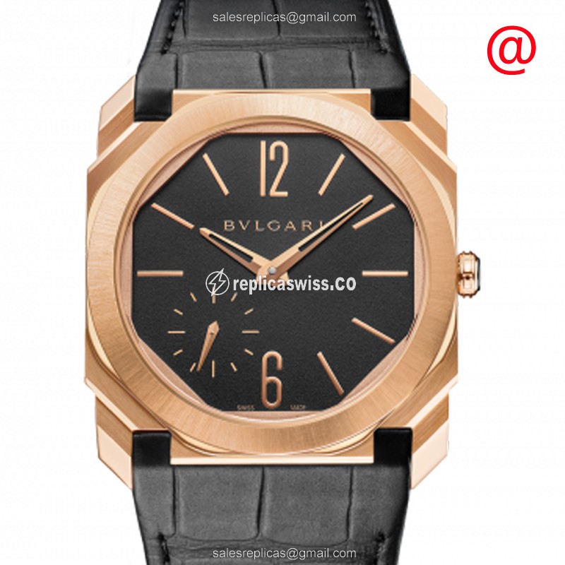 Bulgari Octo Finissimo 103286 Replica in 18kt Gold, Automatic Movement & Black Dial Watch