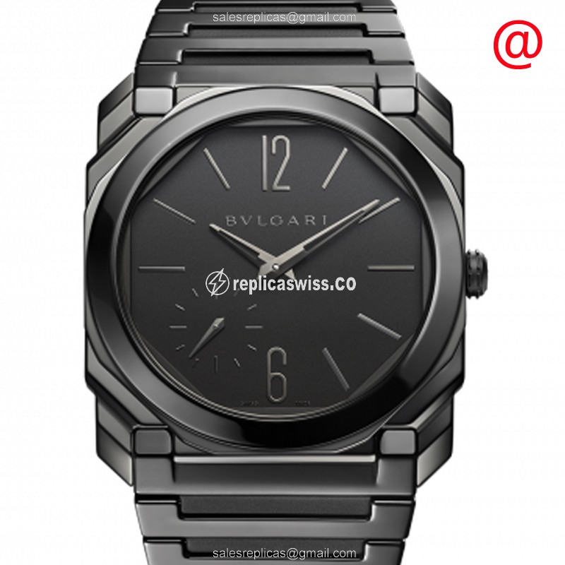 Bulgari Octo Finissimo Replica in Black Ceramic Case & Automatic Movement Watch