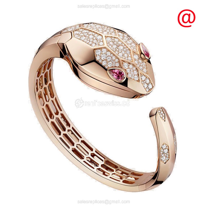 Bulgari Serpenti Secret Replica in 18kt Gold & Diamond Case, Swiss Quartz Movement Watch