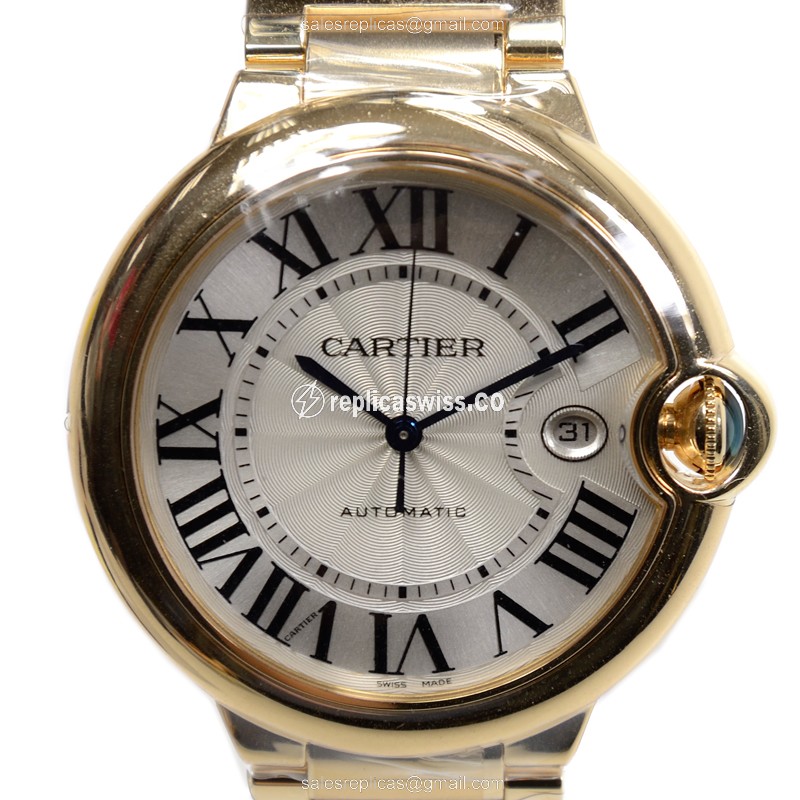 Cartier Ballon Bleu W69005Z2 Replica, Automatic Movement, 18kt Gold Case & White Dial Watch