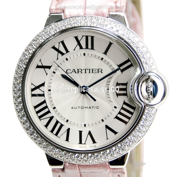 Cartier Ballon Bleu WE900651 Replica, White Gold Case, Automatic Movement Watch