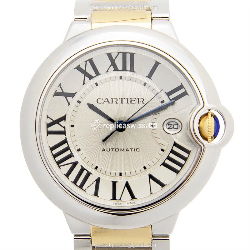 Cartier W69009Z3 Ballon Bleu Replica | Automatic Movement | Stainless Steel Case & Silver Dial Watch