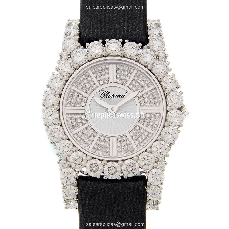 Chopard 139377-1001 Replica Watch | Automatic Movement, 18kt White Gold Case, Silver Dial