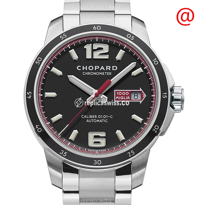 Chopard 158565-3001 MILLE MIGLIA GT XL Replica, Automatic Movement, Black Dial, Stainless Steel