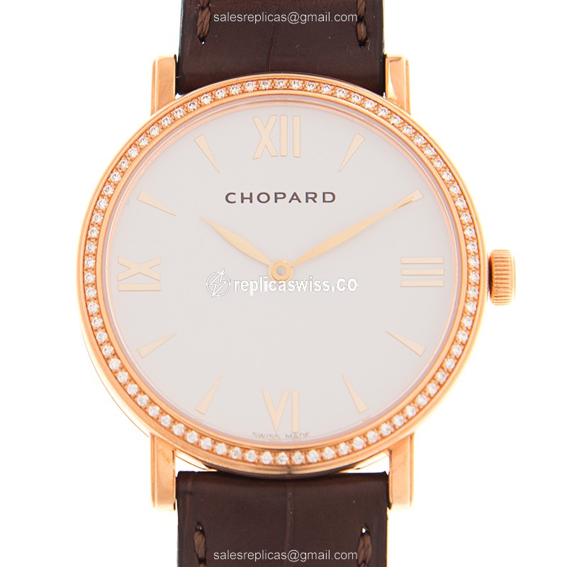 Chopard CLASSIQUE 173154-5201 Replica | Automatic Movement, 18kt Rose Gold Case, White Dial Watch