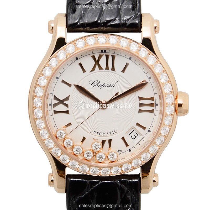 Chopard Happy Sport 274808-5003 Replica | Automatic Movement, 18kt Rose Gold Case Watch