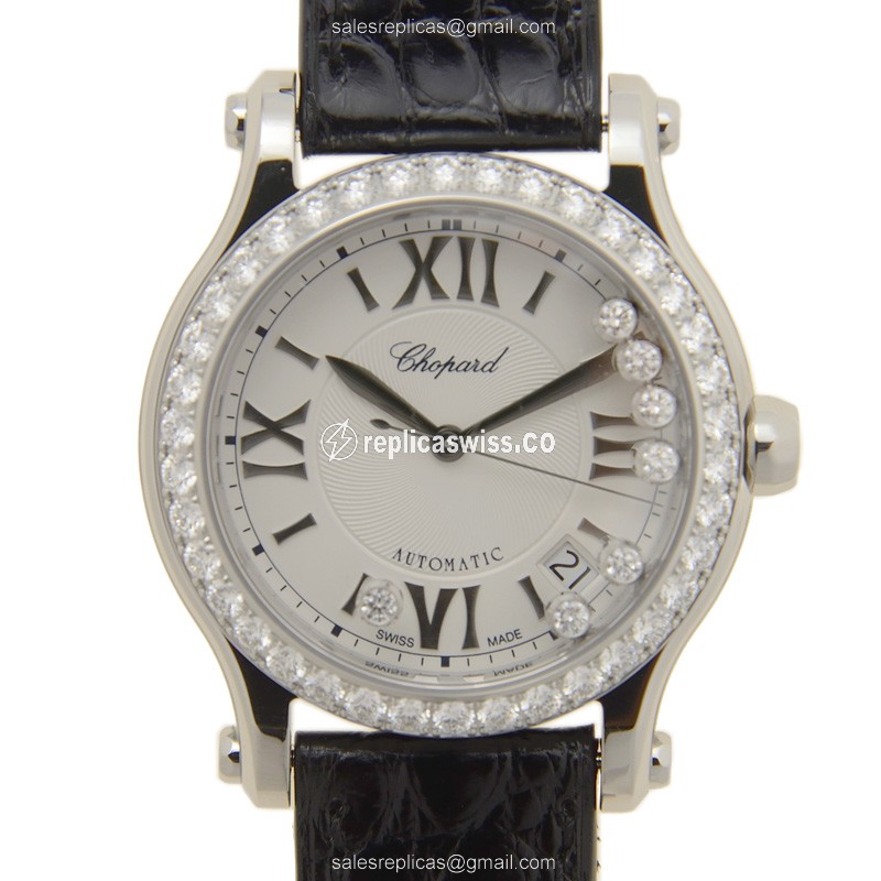 Chopard Happy Sport 278559-3003 Replica, Automatic Movement, Stainless Steel Case, Silver Dial Watch