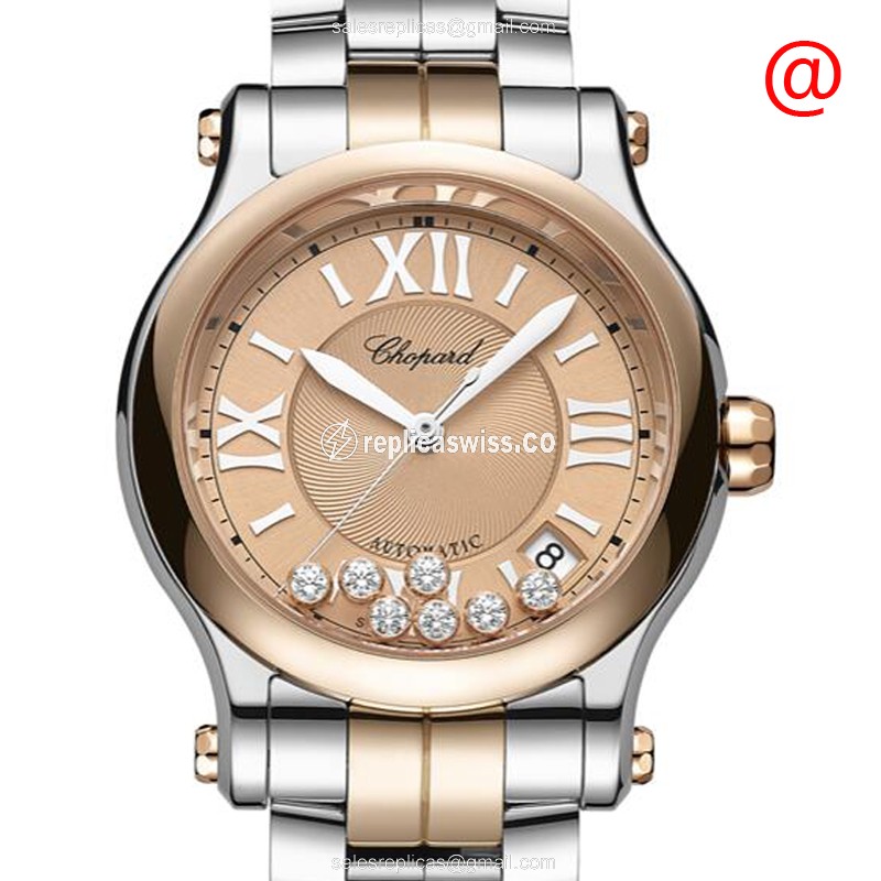 Chopard Happy Sport 278559-6019 Replica | Automatic Movement | 18kt Gold Case Watch