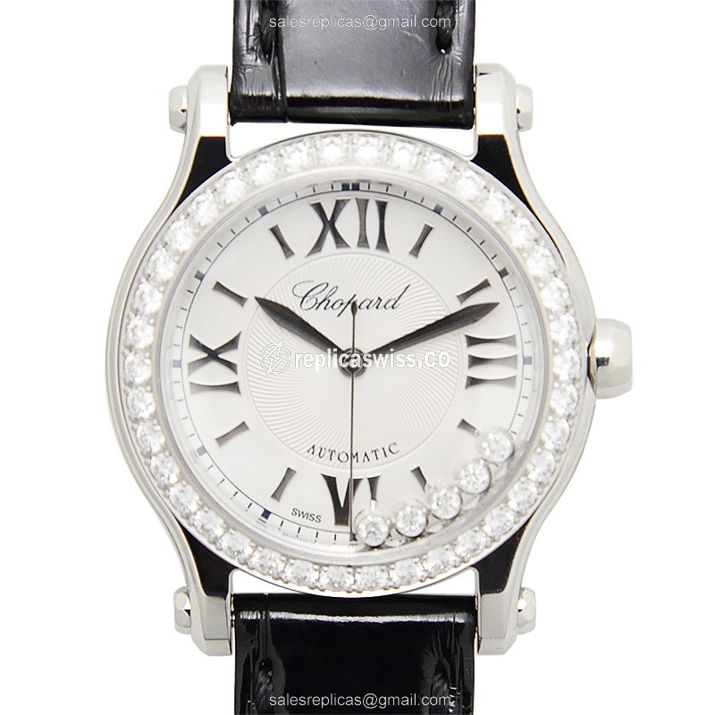 Chopard Happy Sport 278573-3003 Replica, Automatic Movement, Stainless Steel Case with Diamond