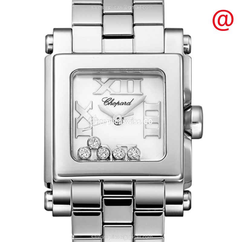 Chopard Happy Sport Quartz Steel Case | White Dial, Silver Band Watch