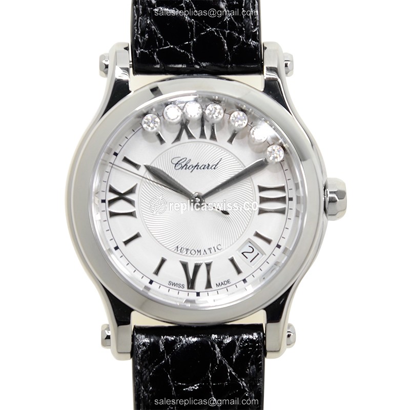 Chopard Happy Sport Replica in Stainless Steel Case & Silver Dial, Automatic Movement Watch