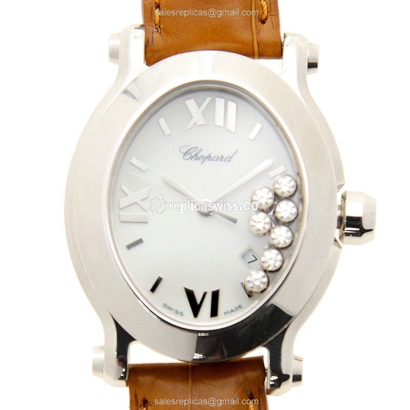 Chopard Happy Sport Replica | White Dial, Automatic Movement, Stainless Steel Case Watch