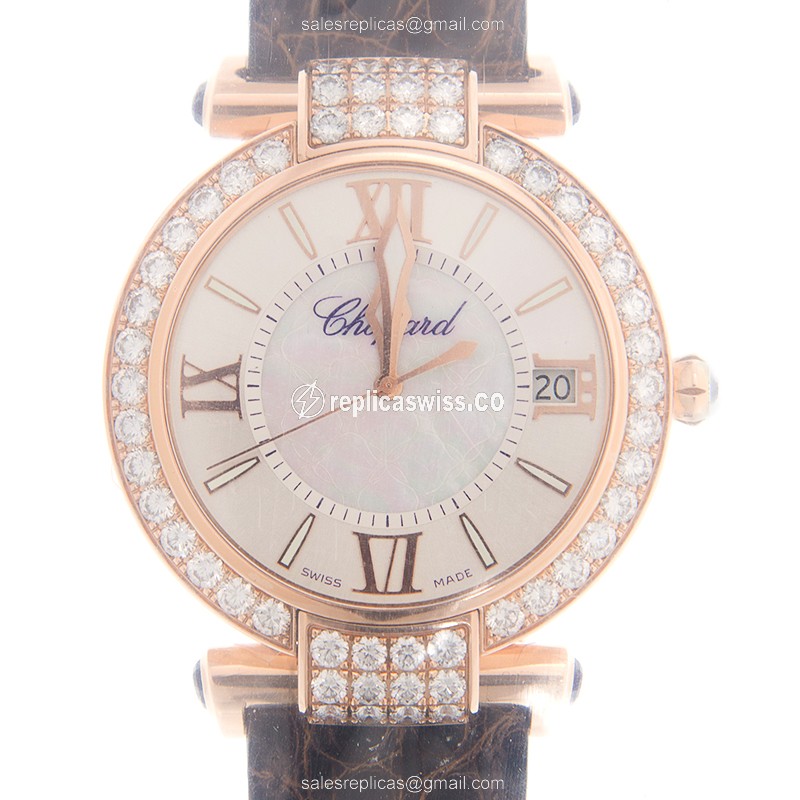 Chopard IMPERIALE 384241-5003 Replica | Automatic Movement | 18kt Rose Gold Case & White Dial Watch