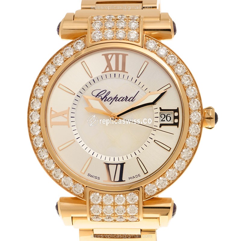 Chopard Imperiale 384241-5004 Replica | Automatic Movement, 18kt Gold Case & White Dial Watch