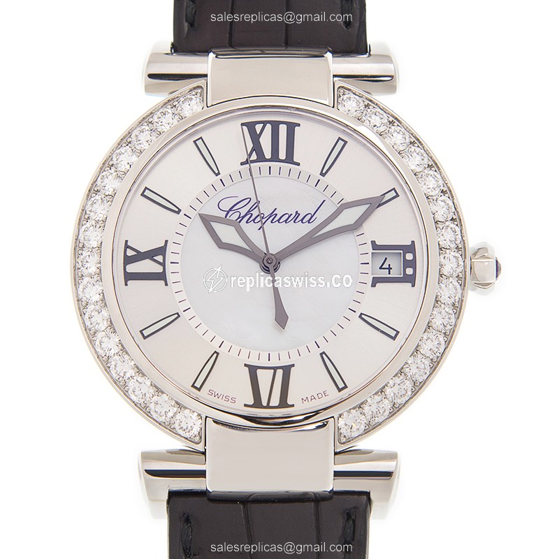 Chopard Imperiale 388531-3010 Replica | White Dial, 18kt Gold Case & Diamond Bezel Watch