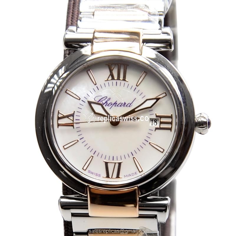 Chopard Imperiale 388541-6002 Replica | White Dial, 18kt Steel Case & Strap Watch