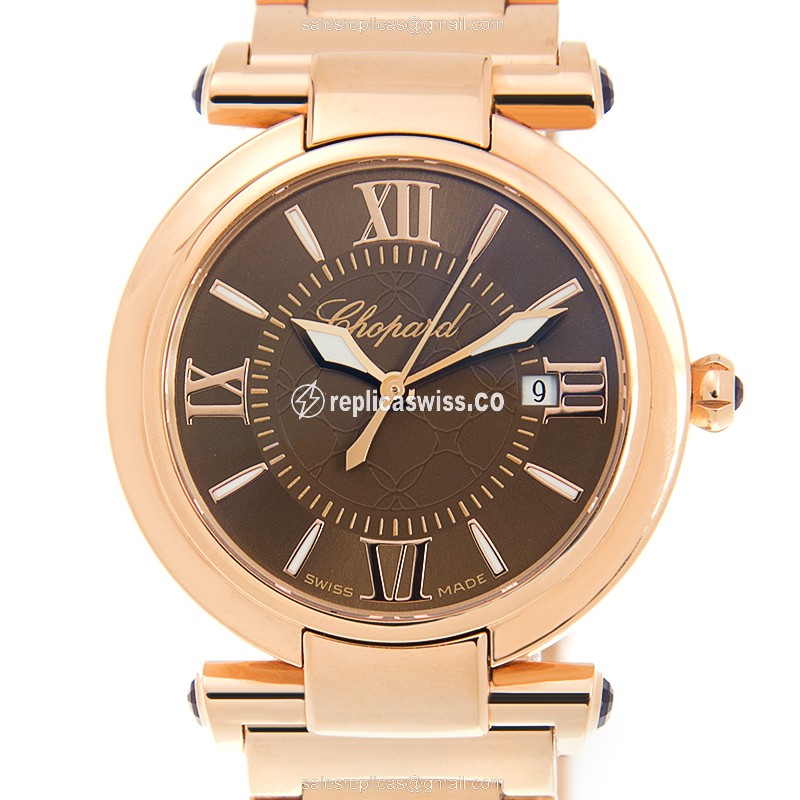 Chopard Impérial 384238-5006 — Classic Quartz Movement, 18kt Gold Case, Rich Brown Dial Watch