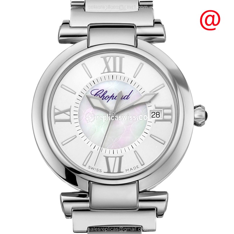 Chopard Impérial 388563-3002 | Automatic White Dial, Stainless Steel Case & Silver Band Watch