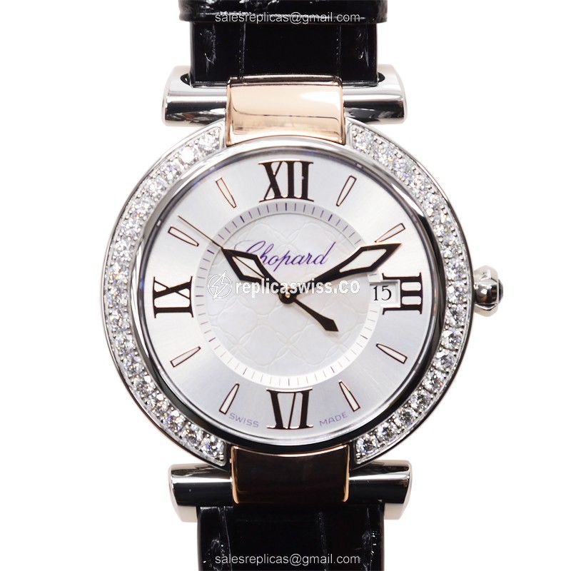 Chopard ImpériaLE Replica, Silver Dial, Automatic Movement & 18K Rose Gold Case Watch
