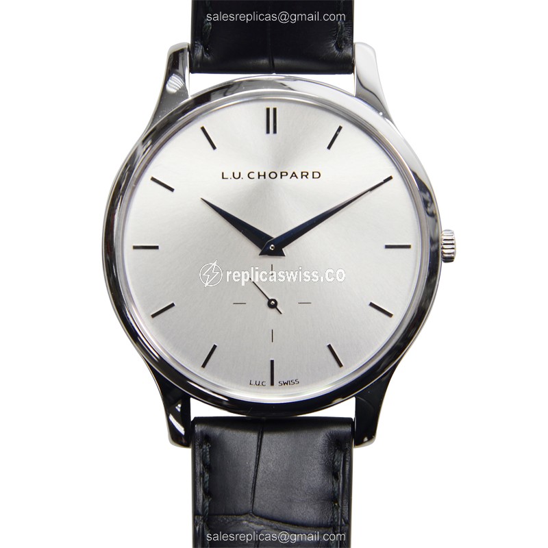 Chopard L.U.C 161920-1004 Replica, Automatic Movement, 18kt Gold Case, Silver Dial Watch