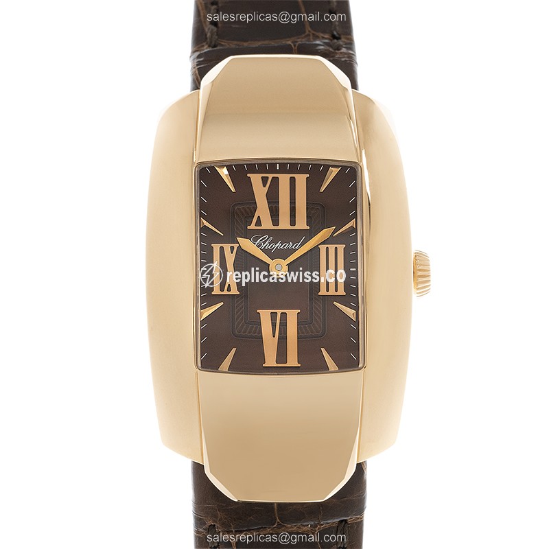 Chopard LA STRADA 419255-5002 Replica Watch | Brown Dial, 18kt Gold Case